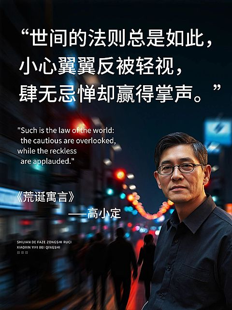 情感语录金句分享实景人像抠图文艺感小红书封面