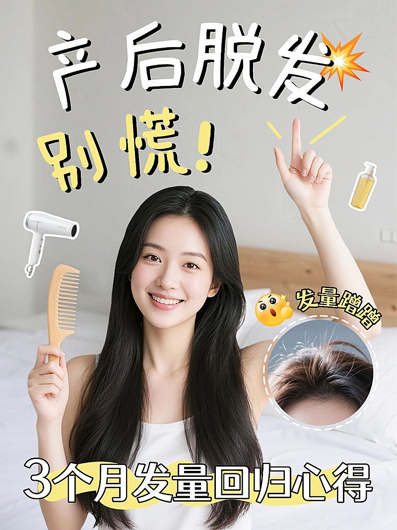 母婴亲子产后恢复攻略指南分享小红书封面aigc