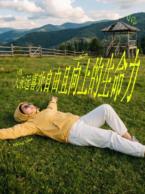 变形文字生活分享PLOG模板人物预览效果