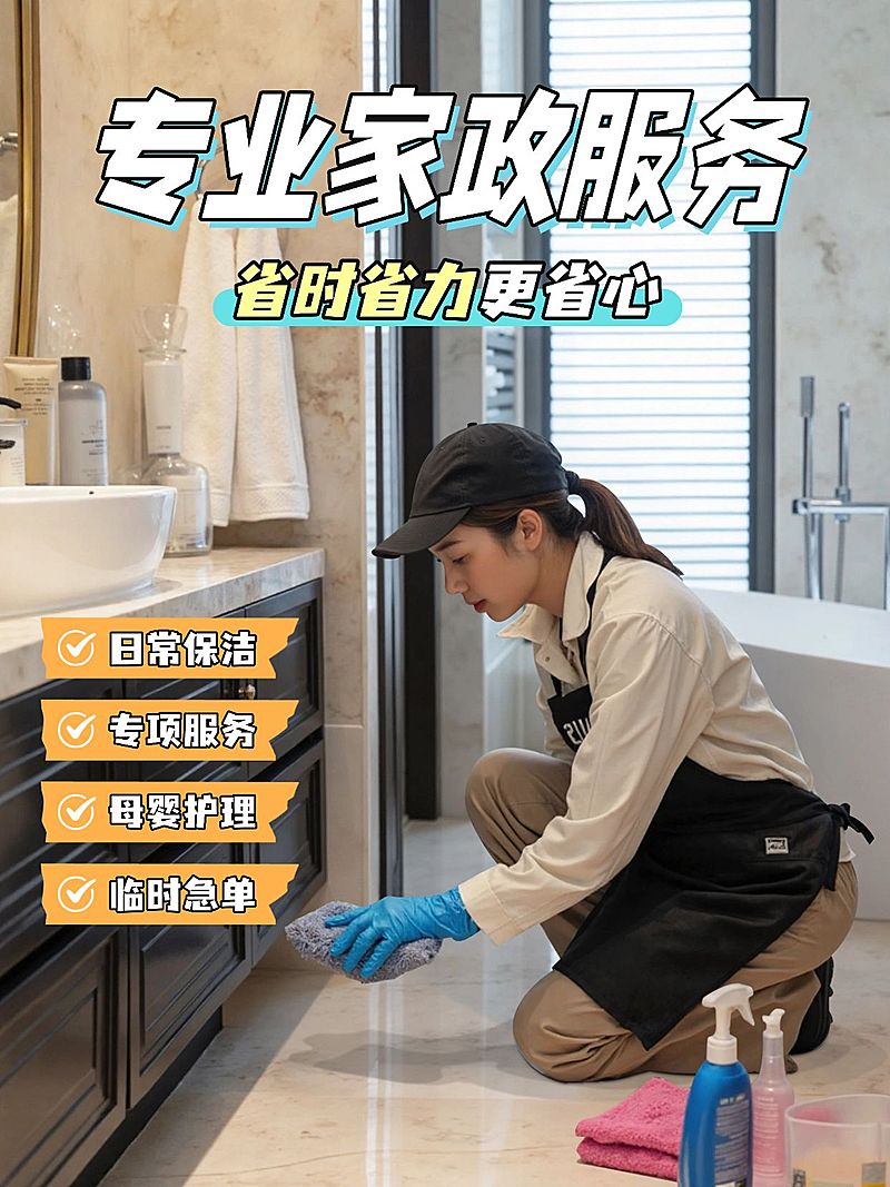 家政服务推广小红书封面