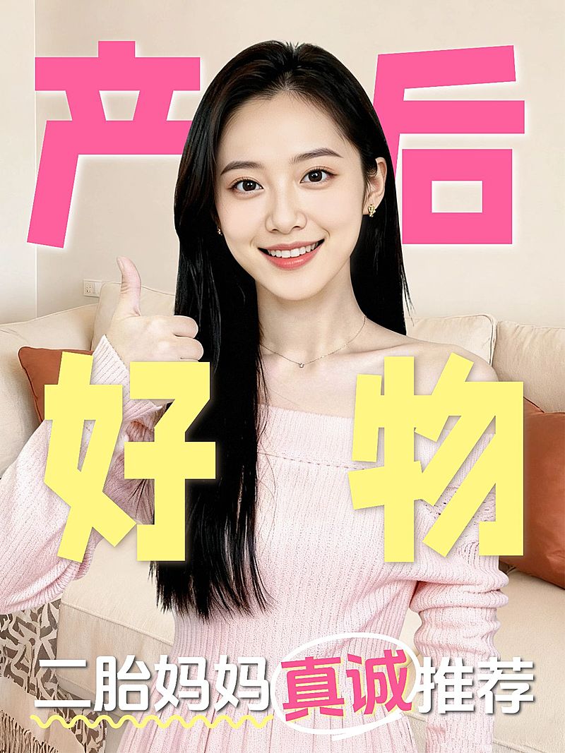 母婴亲子孕产产后好物推荐人像小红书封面