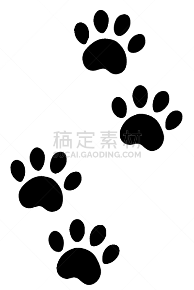 狗,爪子,白色,宠物,脚印,图像,小的,动物,矢量,标志