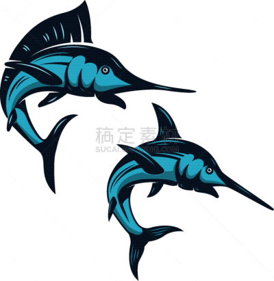分离着色,白色,国际著名景点,箭鱼,鸡尾酒,自然,剑,野生动物,海洋,布置