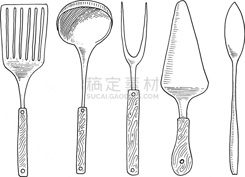 鱼子酱,热,刮刀,甜点心,分离着色,白色,菜单,晚餐,叉,收集