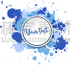 background design with watercolor splash in blue