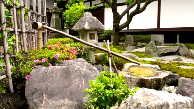 京都的日本寺庙花园