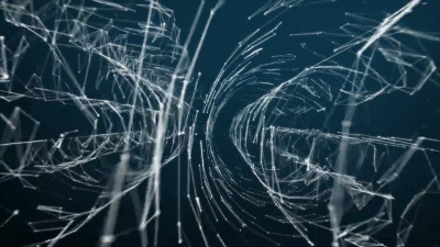 计算机生成的5G连接技术动画