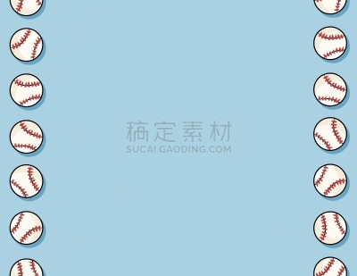 信函,模板,四方连续纹样,棒球,纹理,乱画,砖地,蓝色背景,绘制