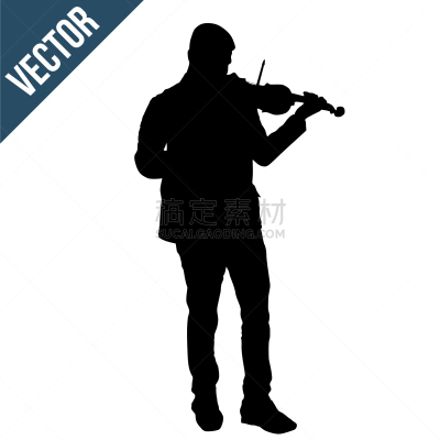 男人,进行中,小提琴,分离着色,白色,创造力,音乐,人,热情,剪影