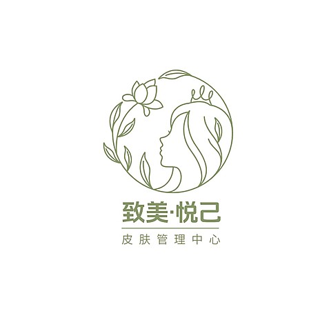 美业线条拟物LOGO