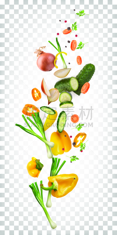 胡萝卜,洋葱,配方,黄瓜,矢量,蔬菜,素食,三维图形,沙拉,辣椒粉