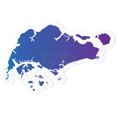 新加坡,山,波兰,现代,阴影,乡村风格,绘画插图,色彩渐变,南,东