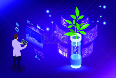 实验室,新的,概念,植物群,试管,遗传研究,植物育种,生长,探险