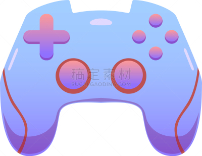 操纵杆,游戏手柄,彩色图片,式样,平坦的,极简构图,分离着色,白色,技术