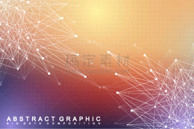 几何形状,分子,插画,背景,深的,健康保健,数据,主机,纳米技术,复杂