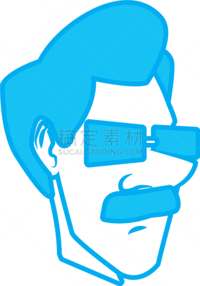男人,成年的,人的脸部,卡通,商务,人,概念,肖像,图像,违约