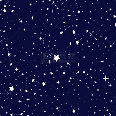 夜晚,黑色,星星,白色,式样,天空,矢量,四方连续纹样,星座,蓝色背景