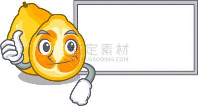 厚木板,牙买加丑橘,卡通,翘起大拇指,高视角,可爱的,房屋建设,清新,肖像,食品