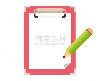 绘画插图,矢量,问卷,写字板,商务,检查表,铅笔,文件,市场营销,办公室