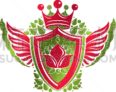 vintage heraldic coat arms created with