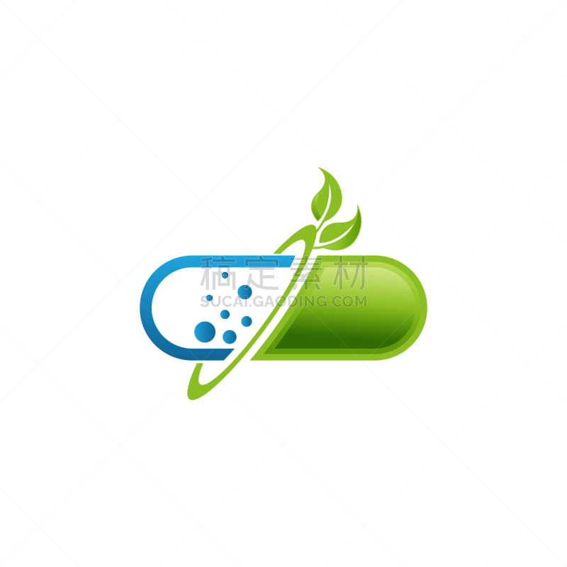 capsule pharmacy medical logo template