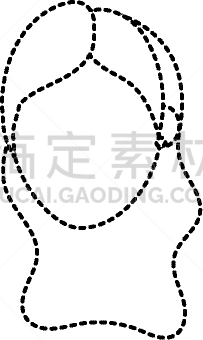 斑点,女人,发型,形状,头像,轮廓,商务,人,肖像
