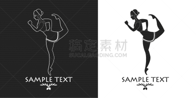 女孩,古希腊,华丽的,陶瓷工艺品,希腊,腰部周围的装饰短裙,剪影,度假,装饰