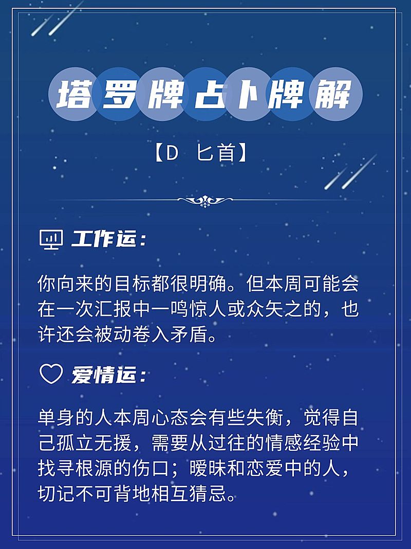 简约星座塔罗牌小红书封面配图