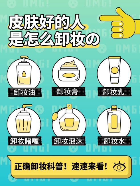 小红书配图美容美妆知识百科手绘预览效果