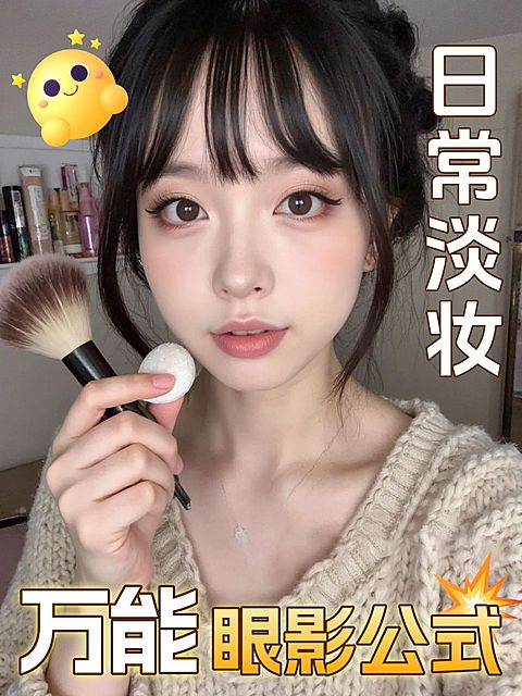 美妆分享吸睛人像网感视频封面小红书封面