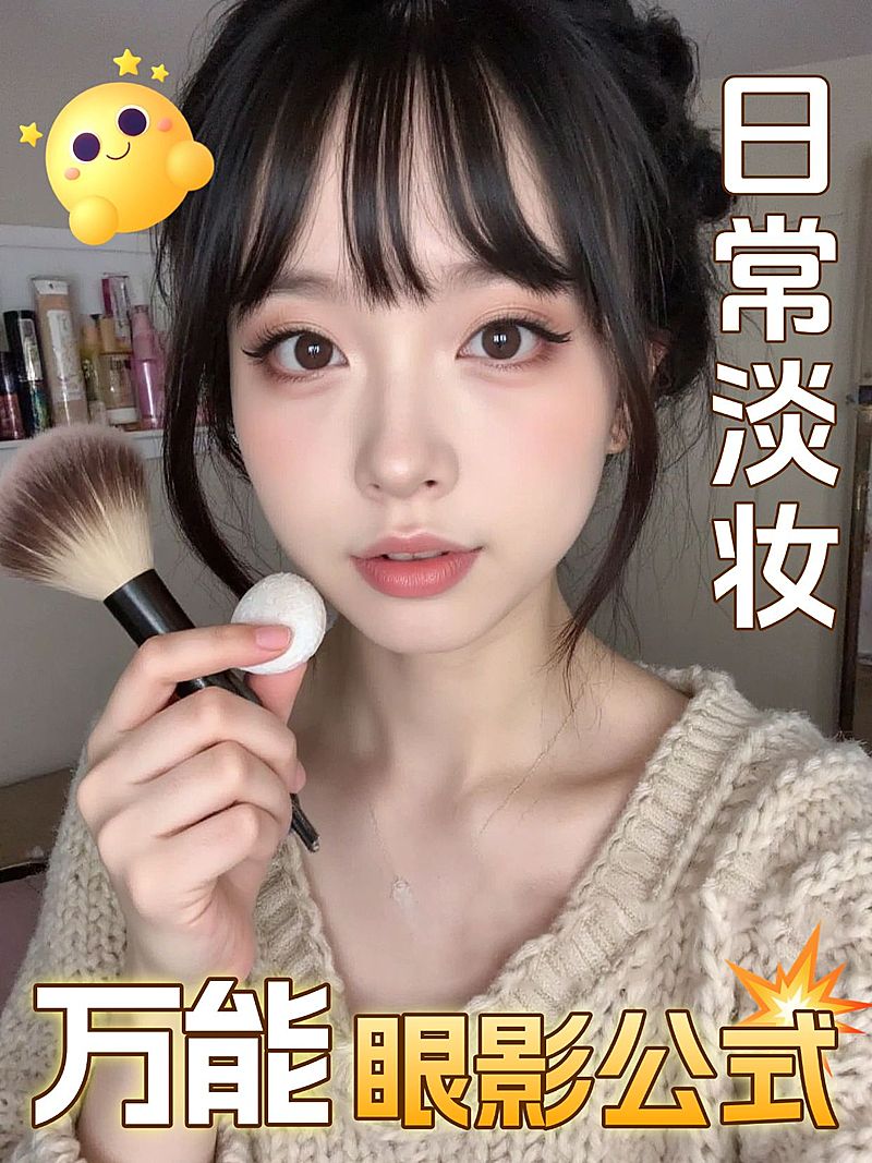 美妆分享吸睛人像网感视频封面小红书封面