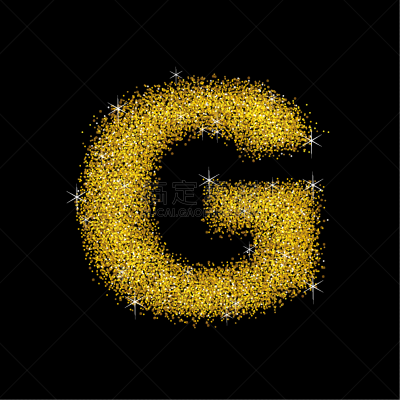 字体,英文字母G,金粉风格,亮闪闪,闪亮的,黄金,字母,字母表次序,闪亮,庆祝