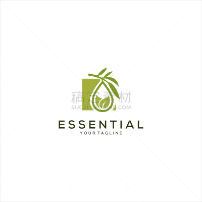 essential oil logo design template