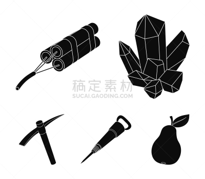 手提钻,黑色,工业,采矿业,商务,图像,矢量,收集