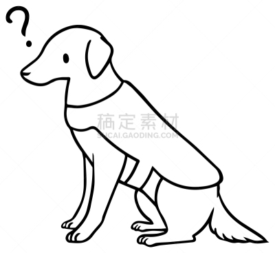 狗,矢量,绘画插图,家庭护理,助听器,背景分离,哺乳纲,导盲犬,动物,能力缺陷者