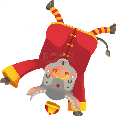 母牛,可爱的,传统,贺卡,春节,中文,新年前夕,十二生肖,动物,节日
