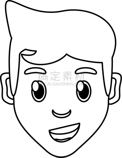 男孩,动画片,人的脸部,可爱的,白色,商务,人,高雅,男人,肖像