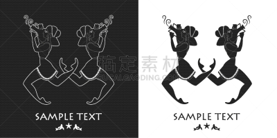 女孩,双耳罐,平衡折角灯,古希腊,华丽的,神话,运送,旅游,度假