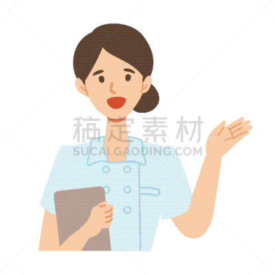 女商人,矢量,绘画插图,性格,病历卡,女护士,健康保健工作人员,家庭护理,医药职业,简单
