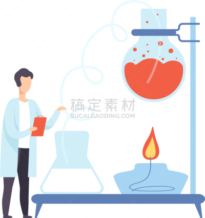 科学家,平衡折角灯,音乐指挥,男性,学生,专业人员,男人,红色,实验