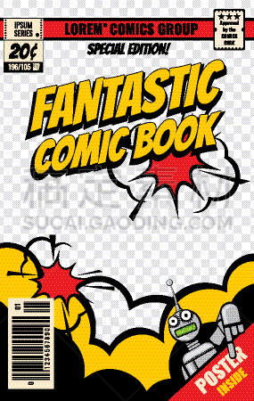 模板,漫画书,概念,时髦的,个性,图像,矢量,图像特效
