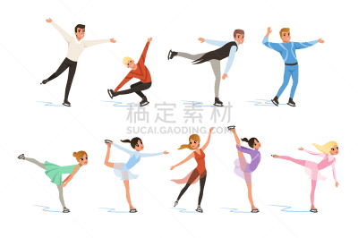 舞台,花样滑冰,专业人员,田径运动员,优美,人,奥运会,滑冰,休闲,收集