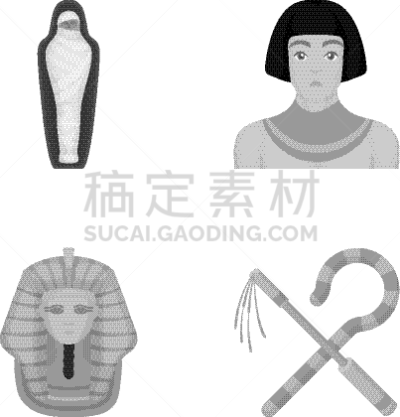 黄金,埃及,平衡折角灯,防护面罩,分离着色,坟墓,木乃伊化的,男人,收集