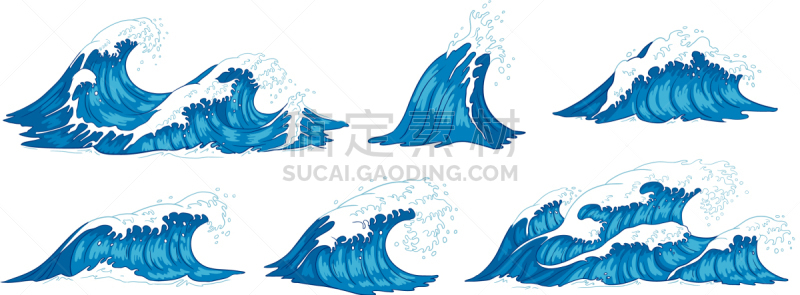 暴风雨,海洋,波浪,狂怒的,湿,卷着的,复古,弯曲,流动