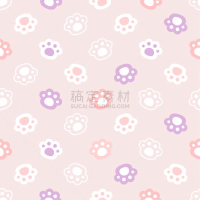 脚印,背景,四方连续纹样,爪子,动物手,可爱的,纺织品,泰国,画画