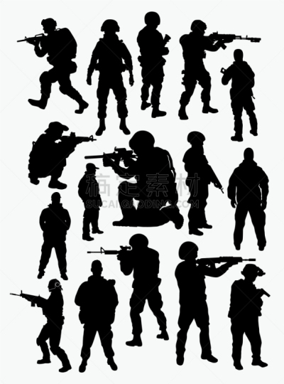 专业人员,警官,美国人,个性,狙击手,分离着色,白色,制服,人,男人