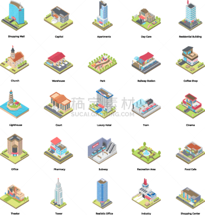 建筑外部,矢量,办公大楼,图像,居住区,幼儿园,地铁,布置,建造