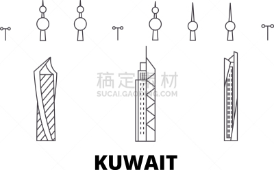 城市天际线,科威特,分界线,国内著名景点,黄昏,壁纸,传统节日,旅行,布置,自立