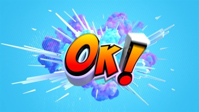 令人惊叹的爆炸动画与文本OK