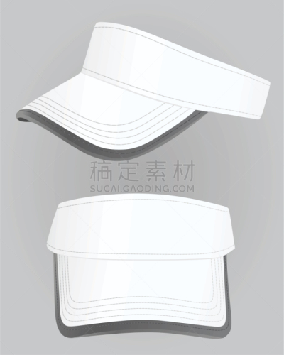 白色,鸭舌帽,遮阳帽,红色,男人,模板,休闲装,矢量,侧面视角,收集